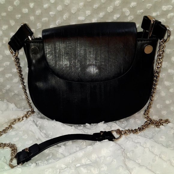Zara Bags Zara Collection Black Purse Gold Chain Strap Poshmark